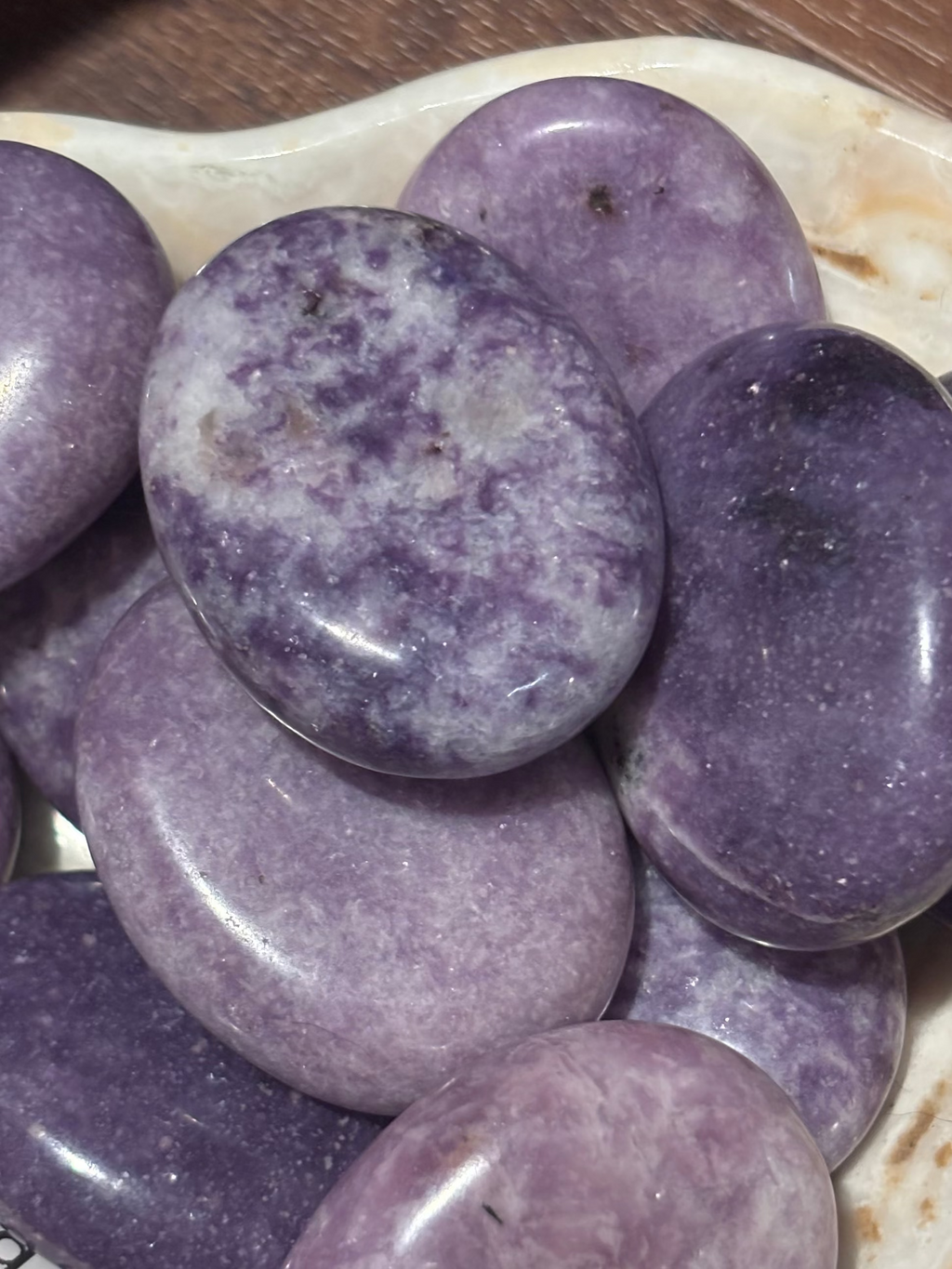 Lepidolite pocket stones