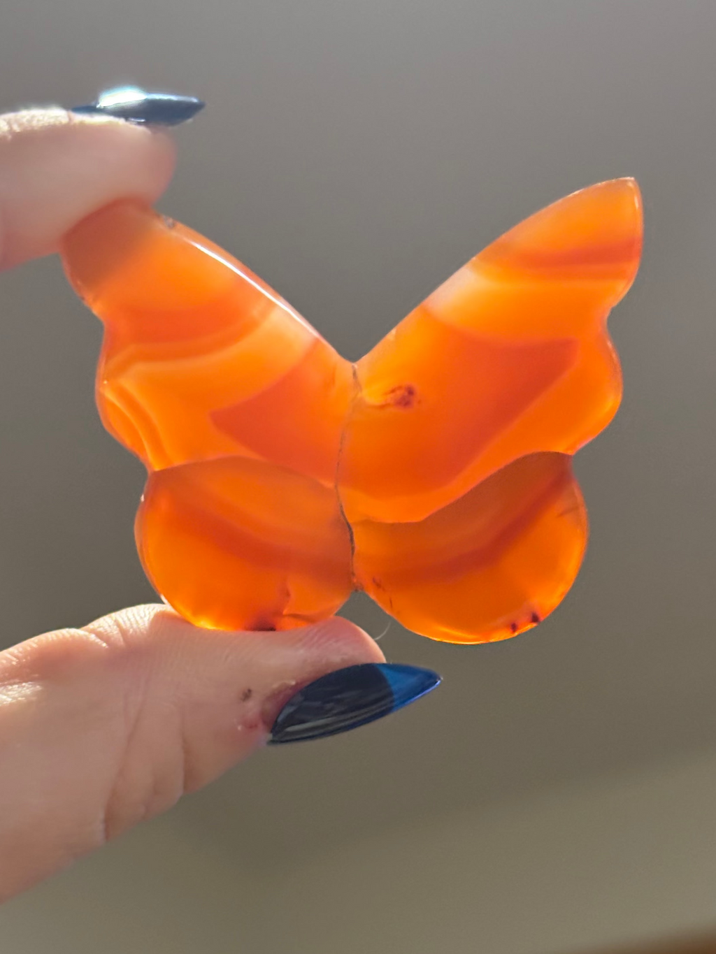 Carnelian 3D butterflies (orange)