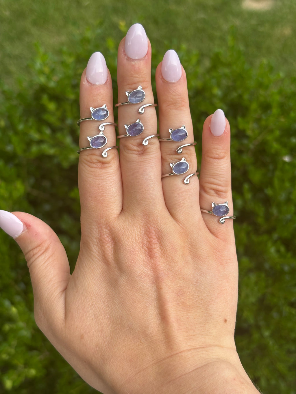 Ring - tanzanite kitty