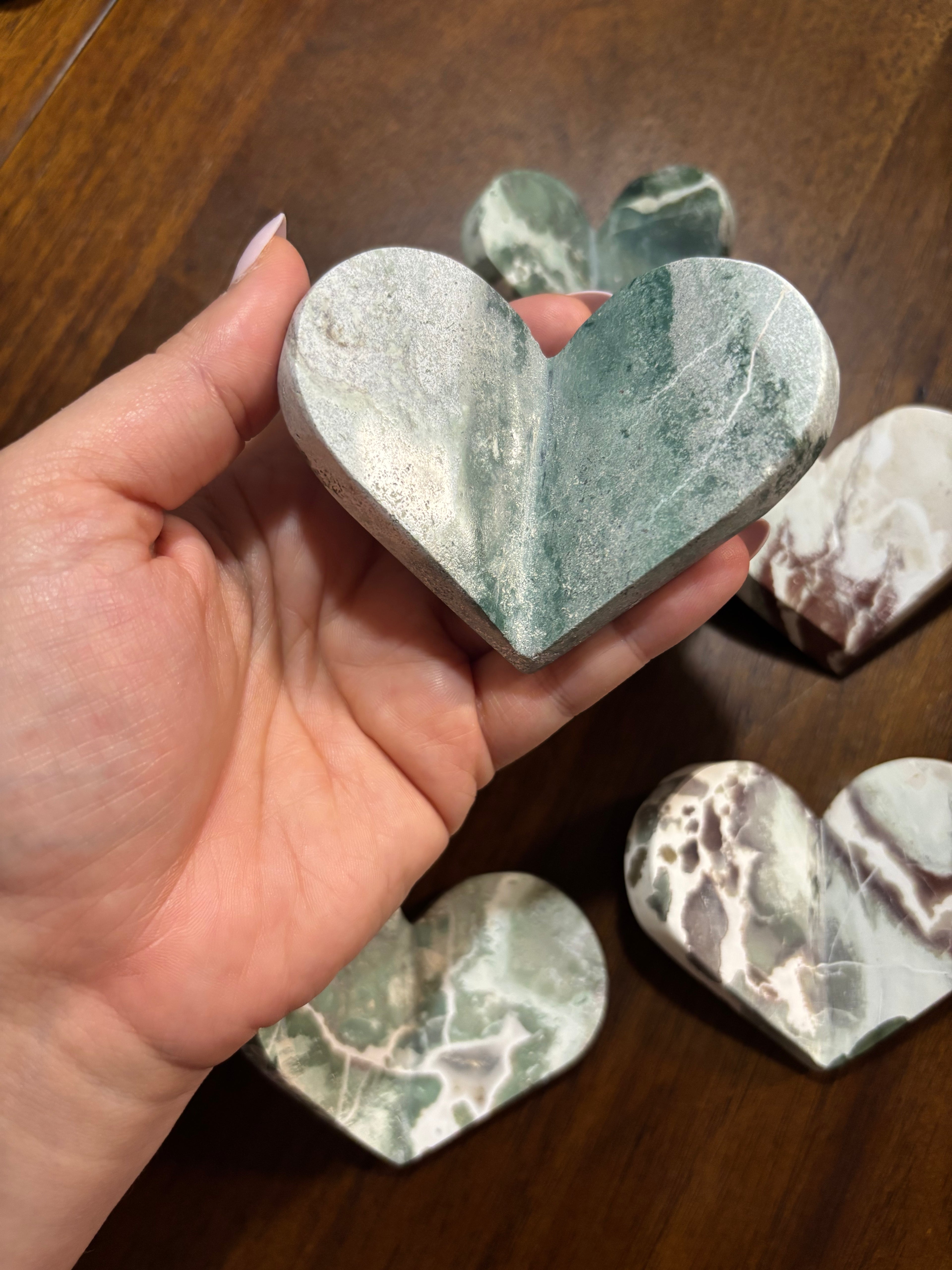 Unicorn Jasper folded heart