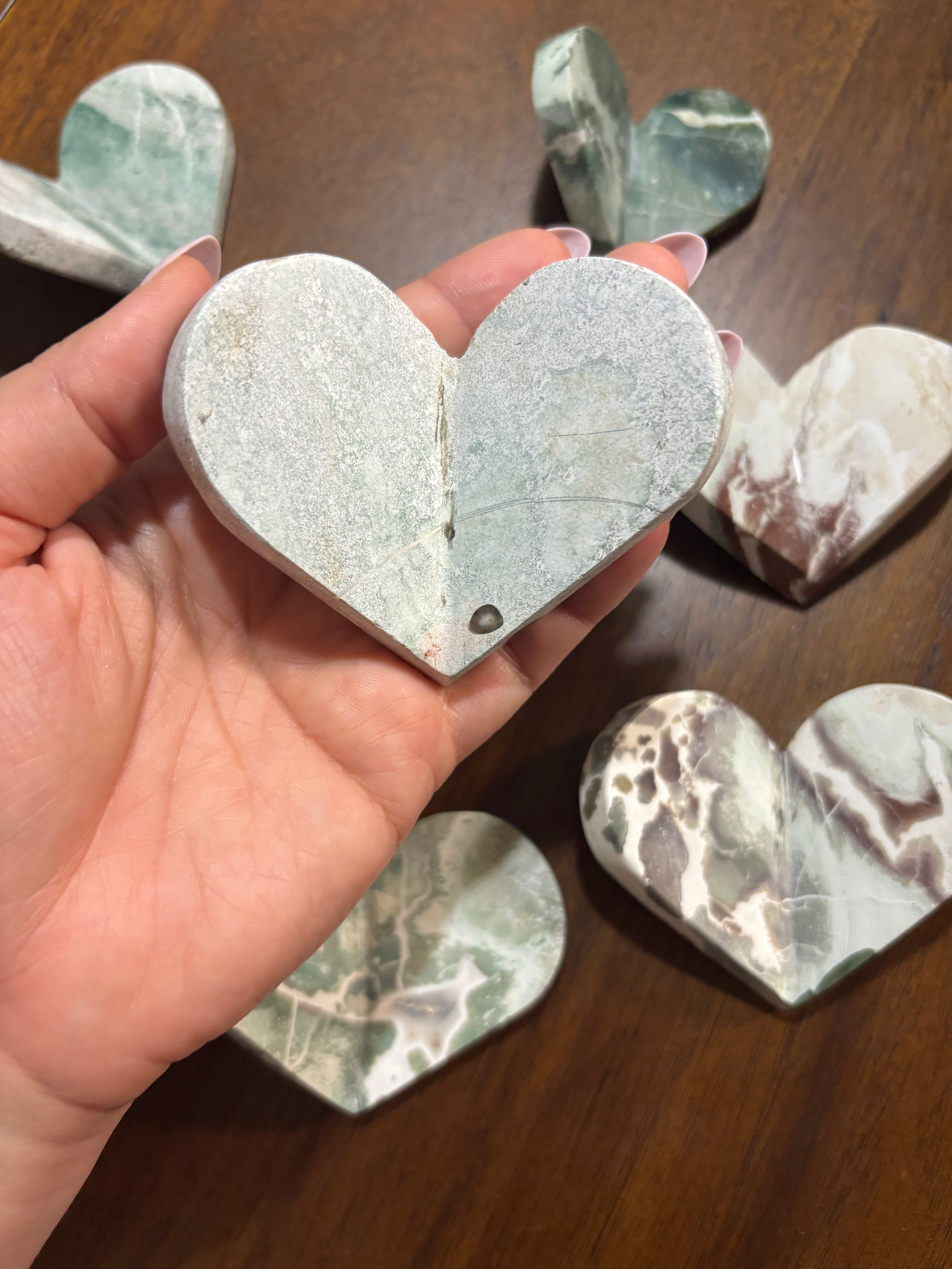 Unicorn Jasper folded heart
