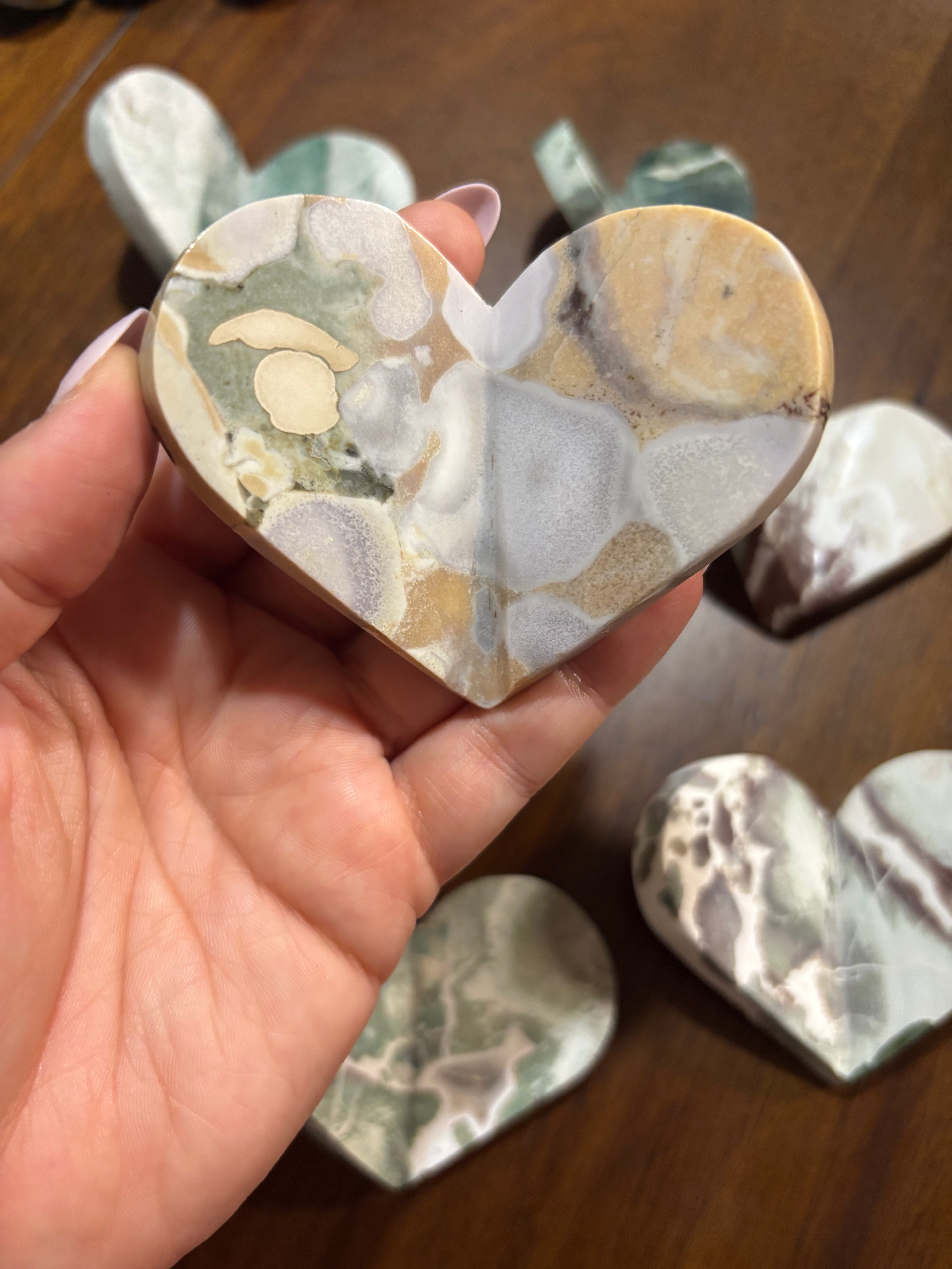 Unicorn Jasper folded heart