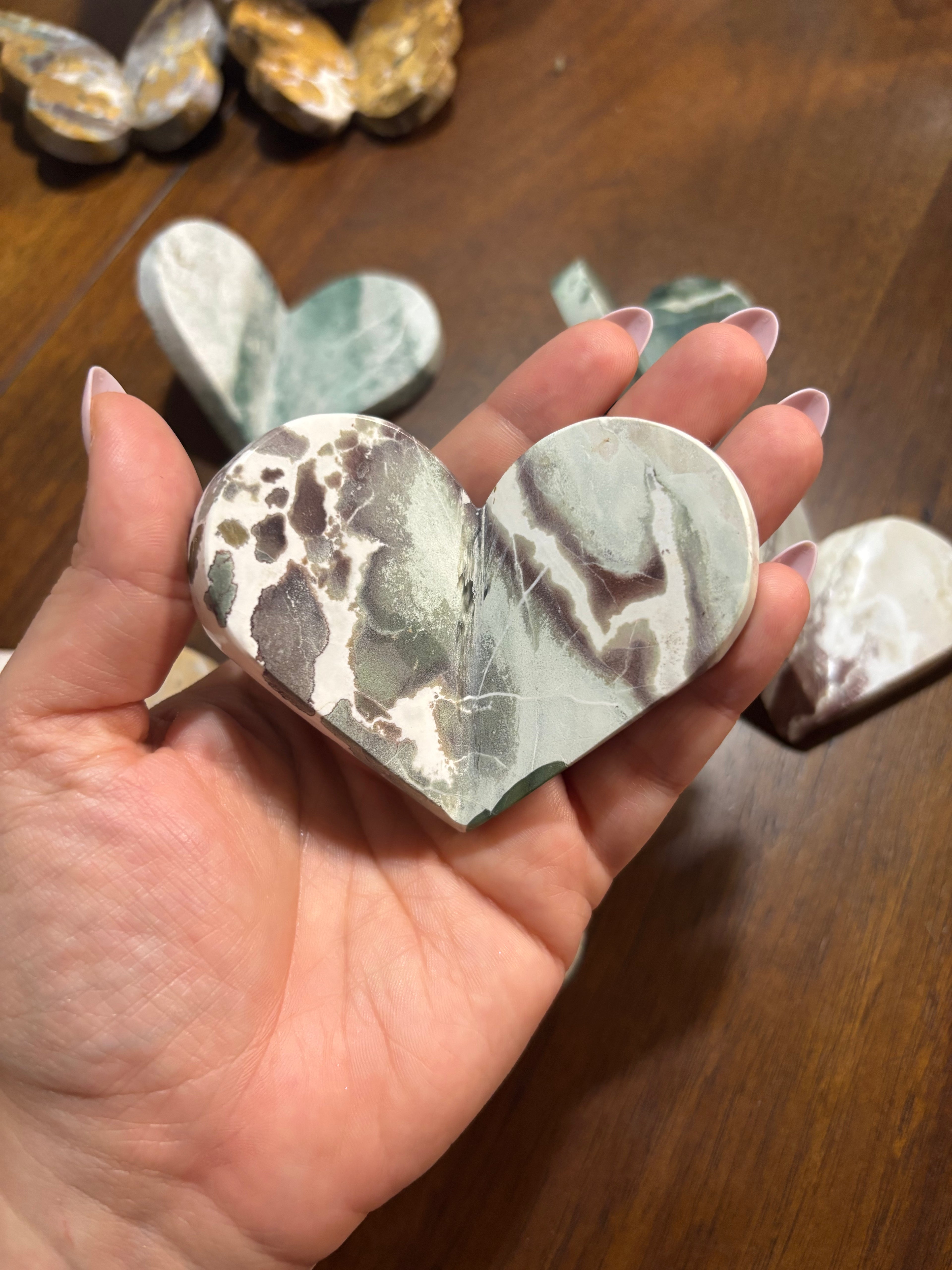 Unicorn Jasper folded heart