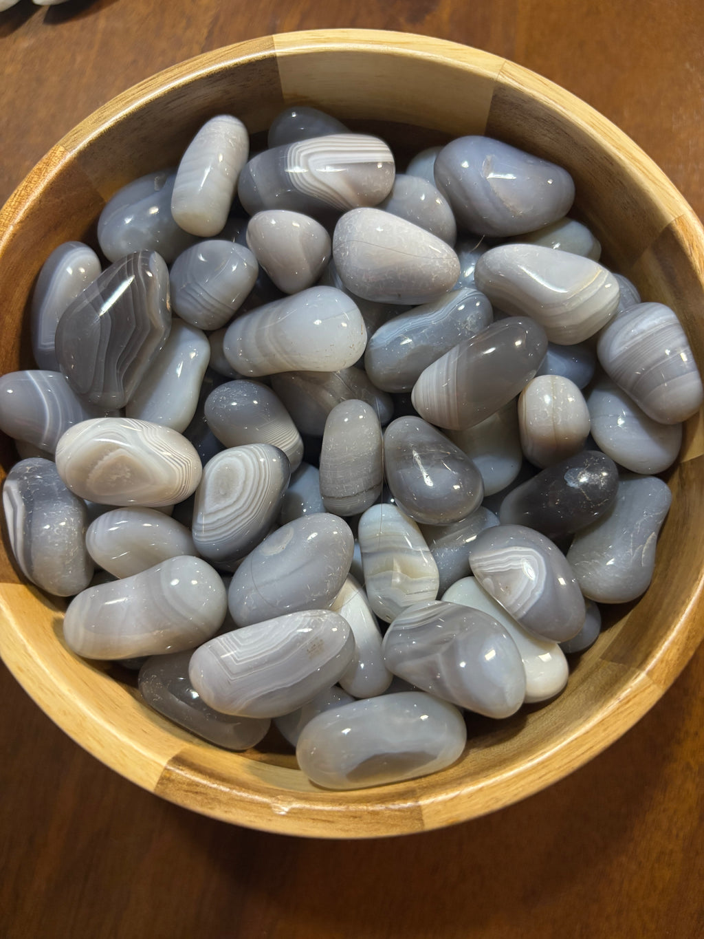 Grey banded agate tumbles 1/4cup scoops!