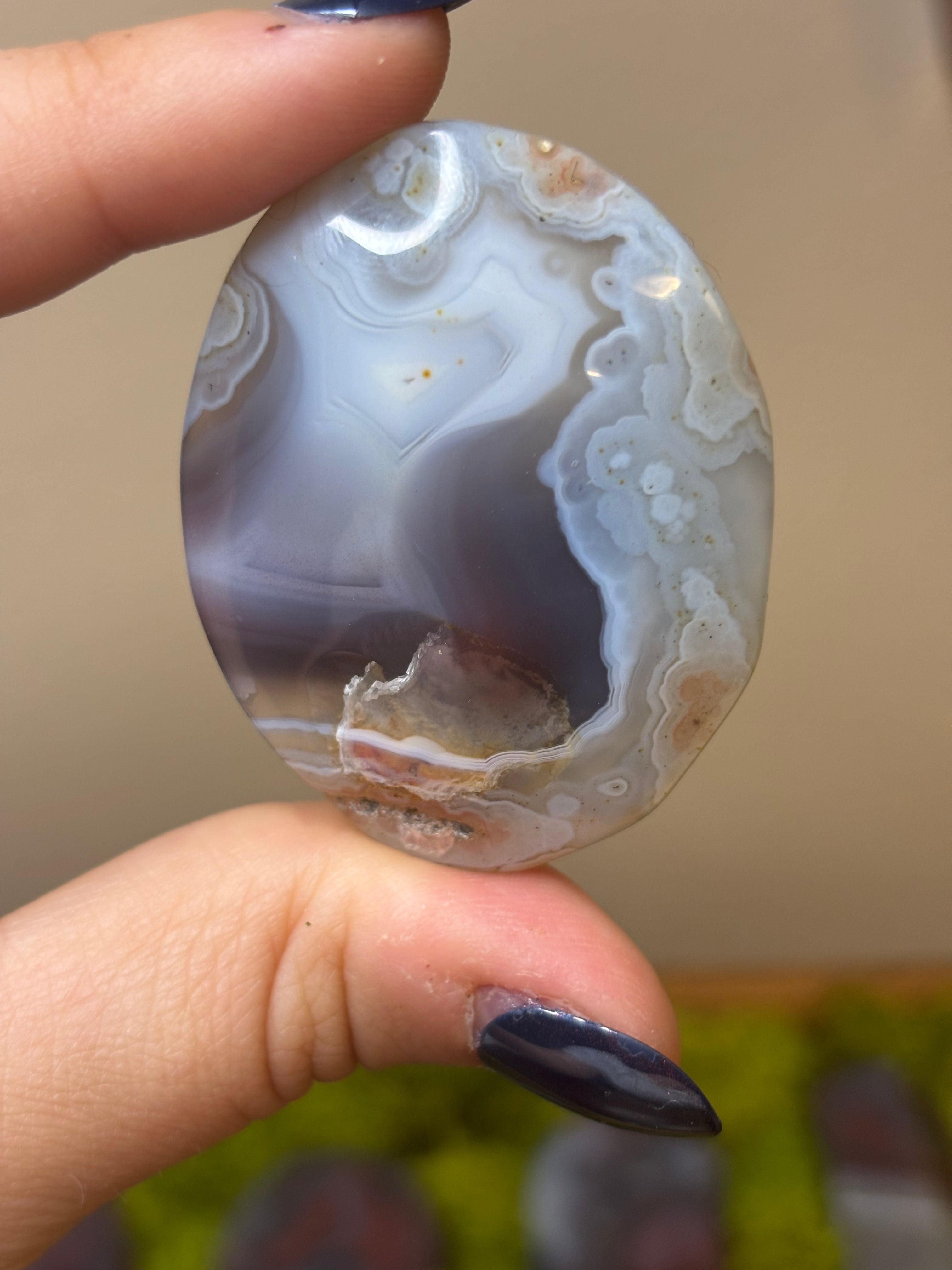 Swazi Agate medium size palm stones