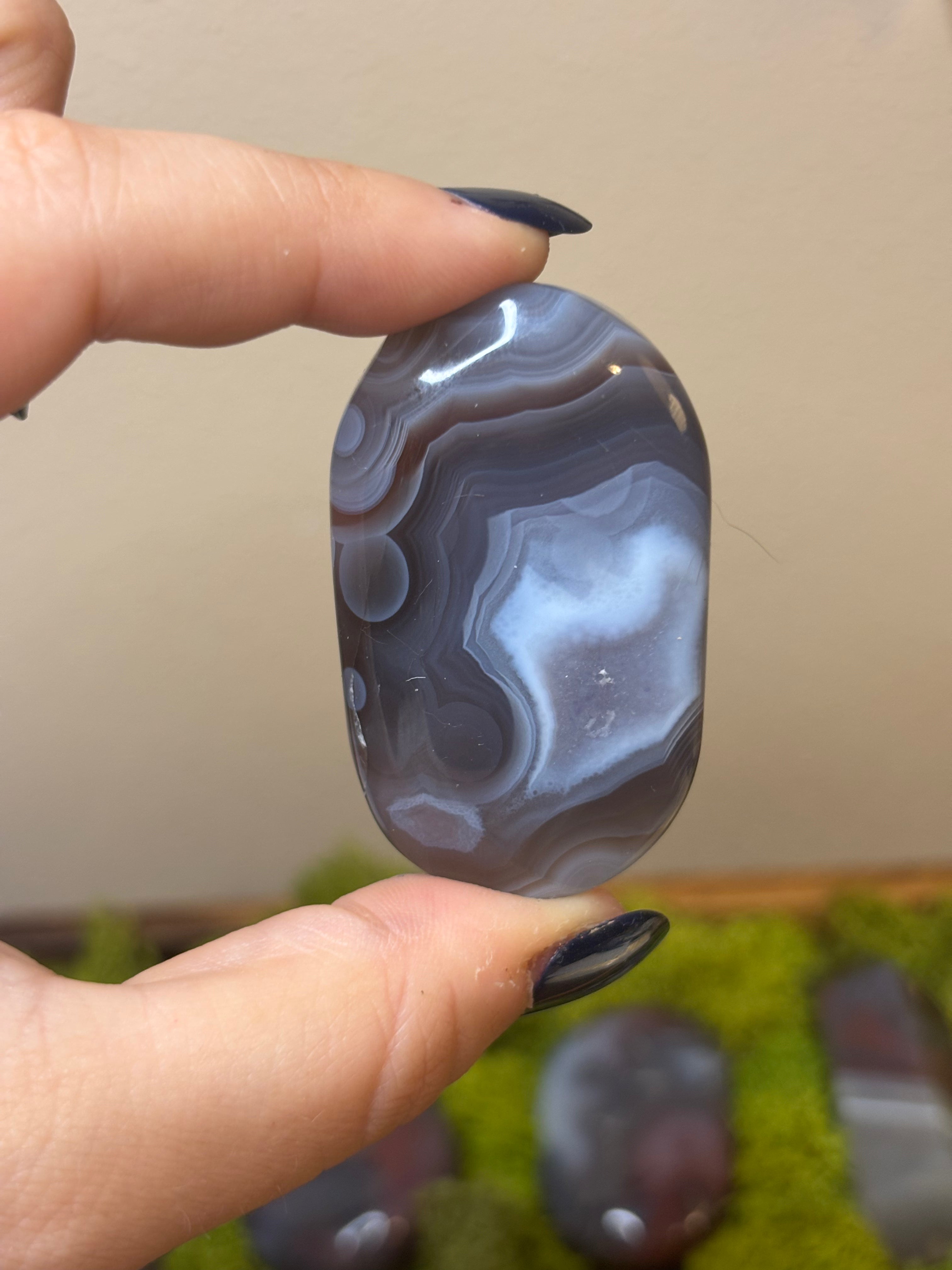 Swazi Agate medium size palm stones