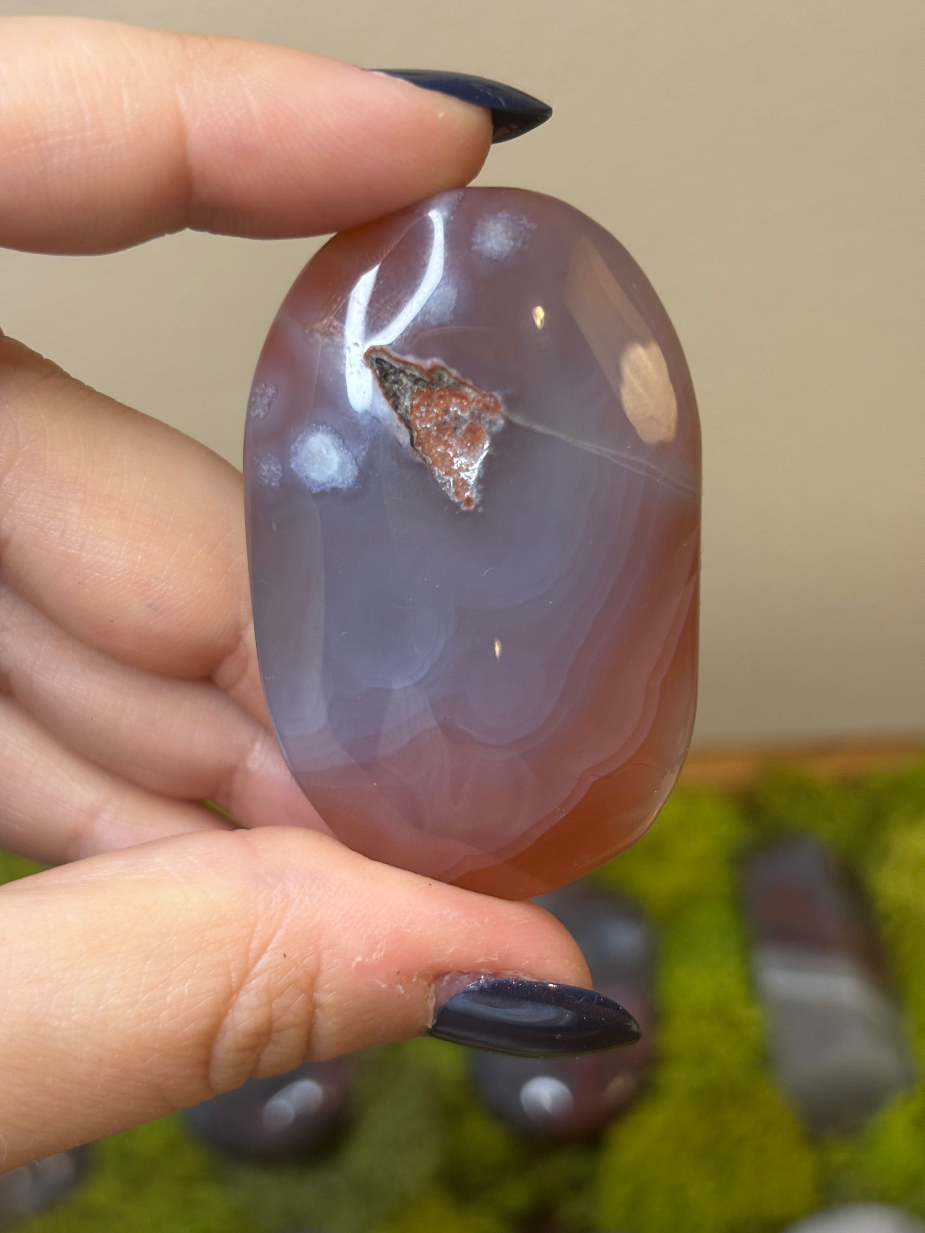 Swazi Agate medium size palm stones