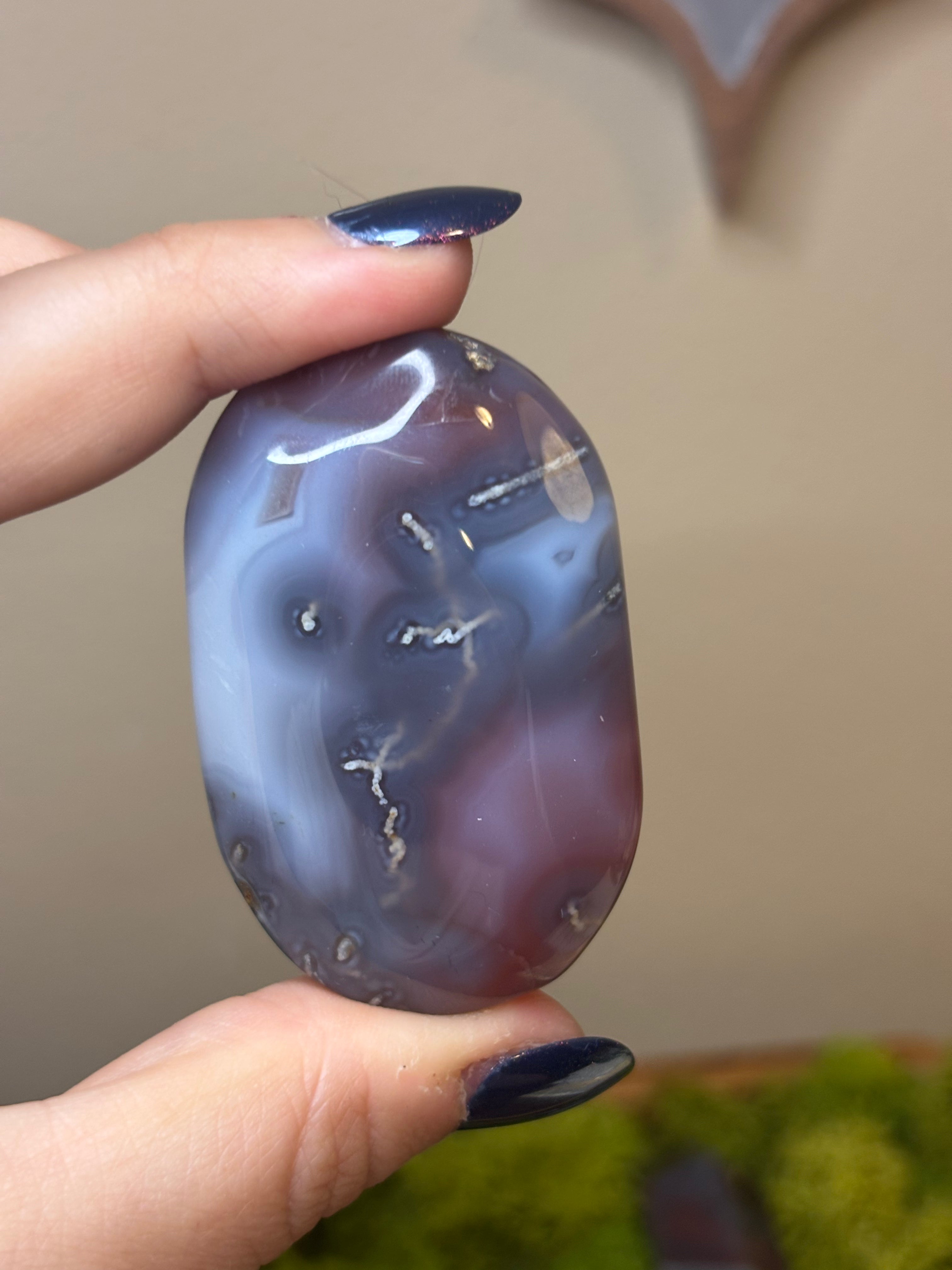 Swazi Agate medium size palm stones