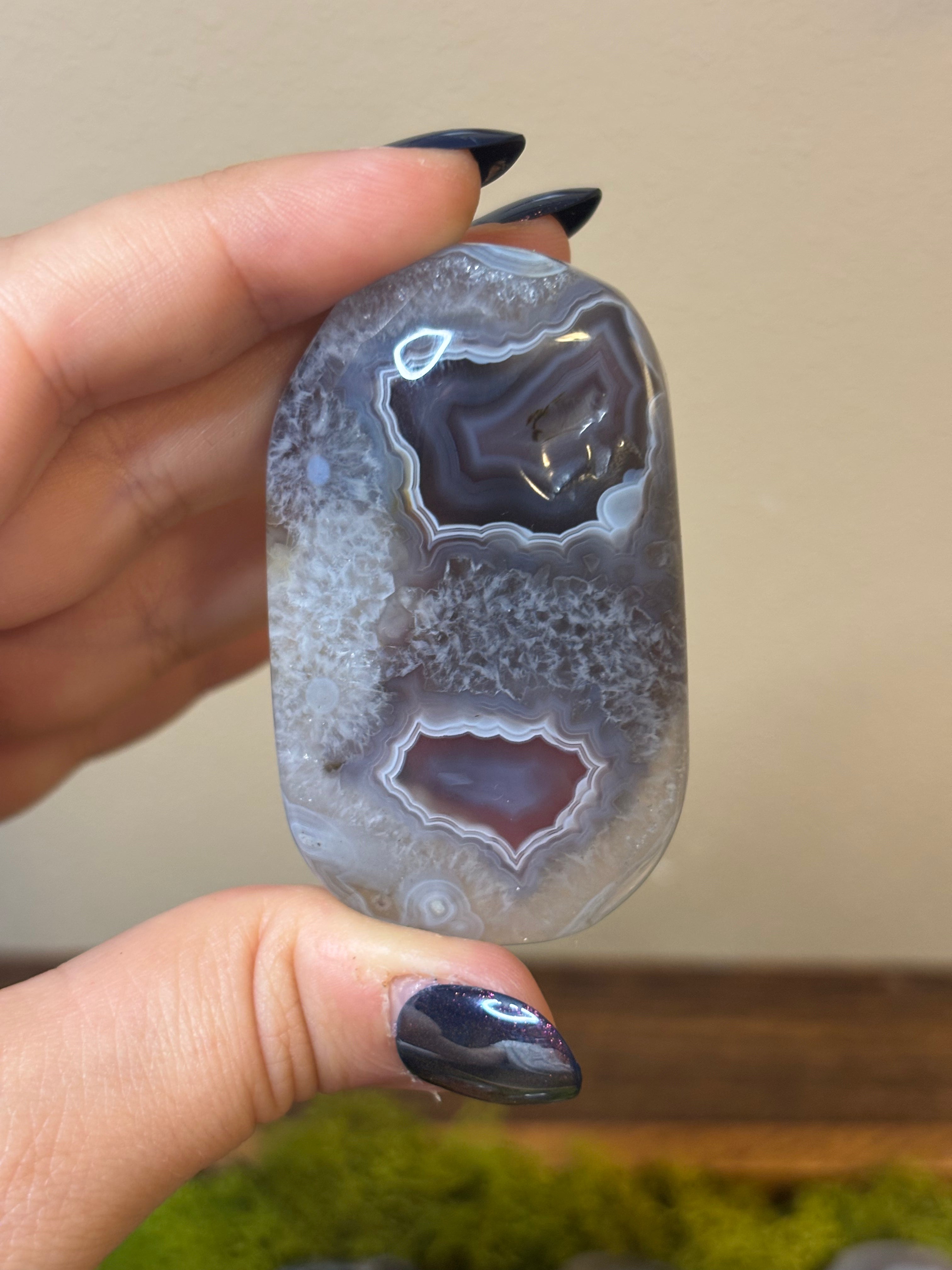Swazi Agate large palm stones