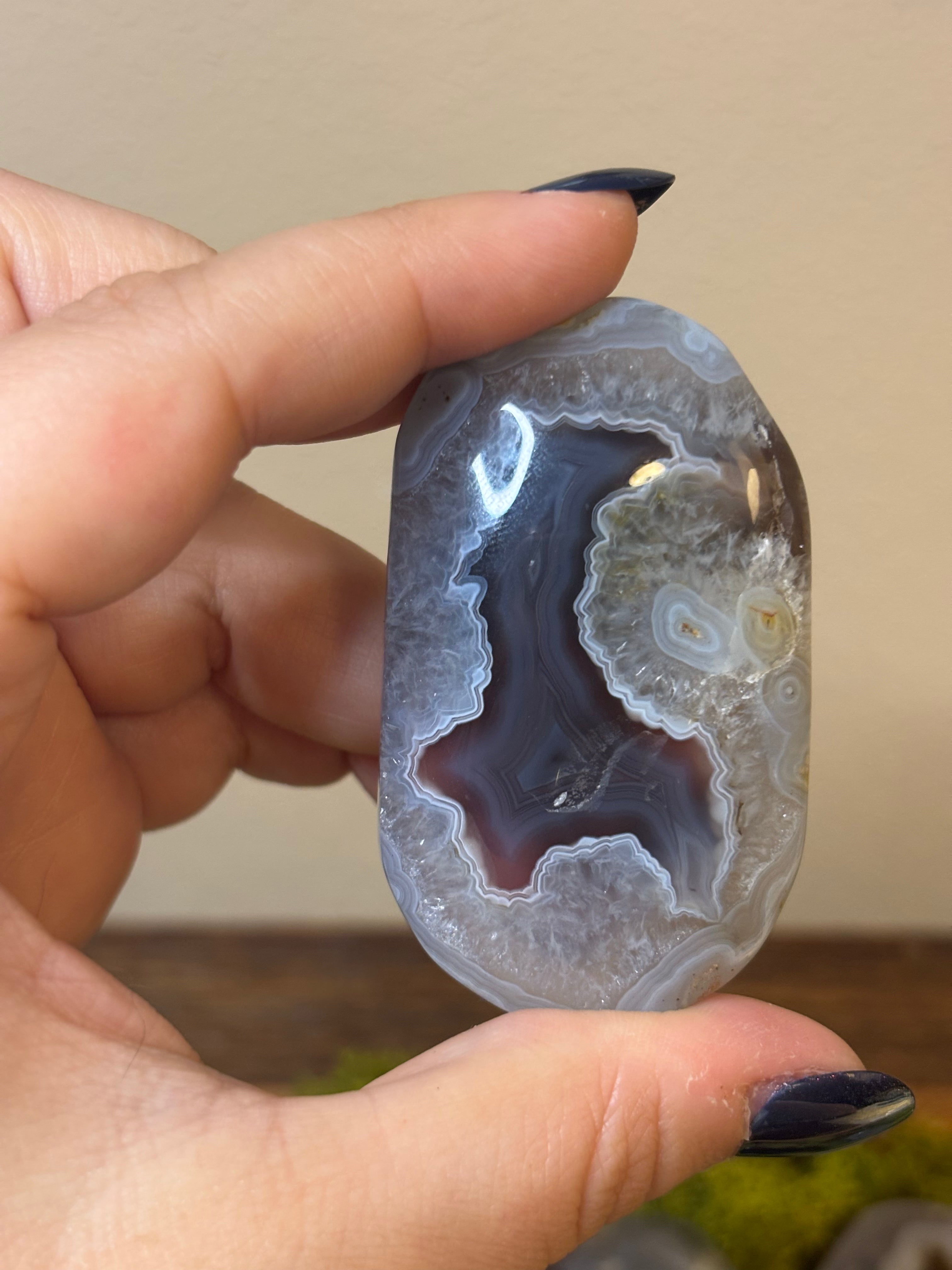 Swazi Agate large palm stones