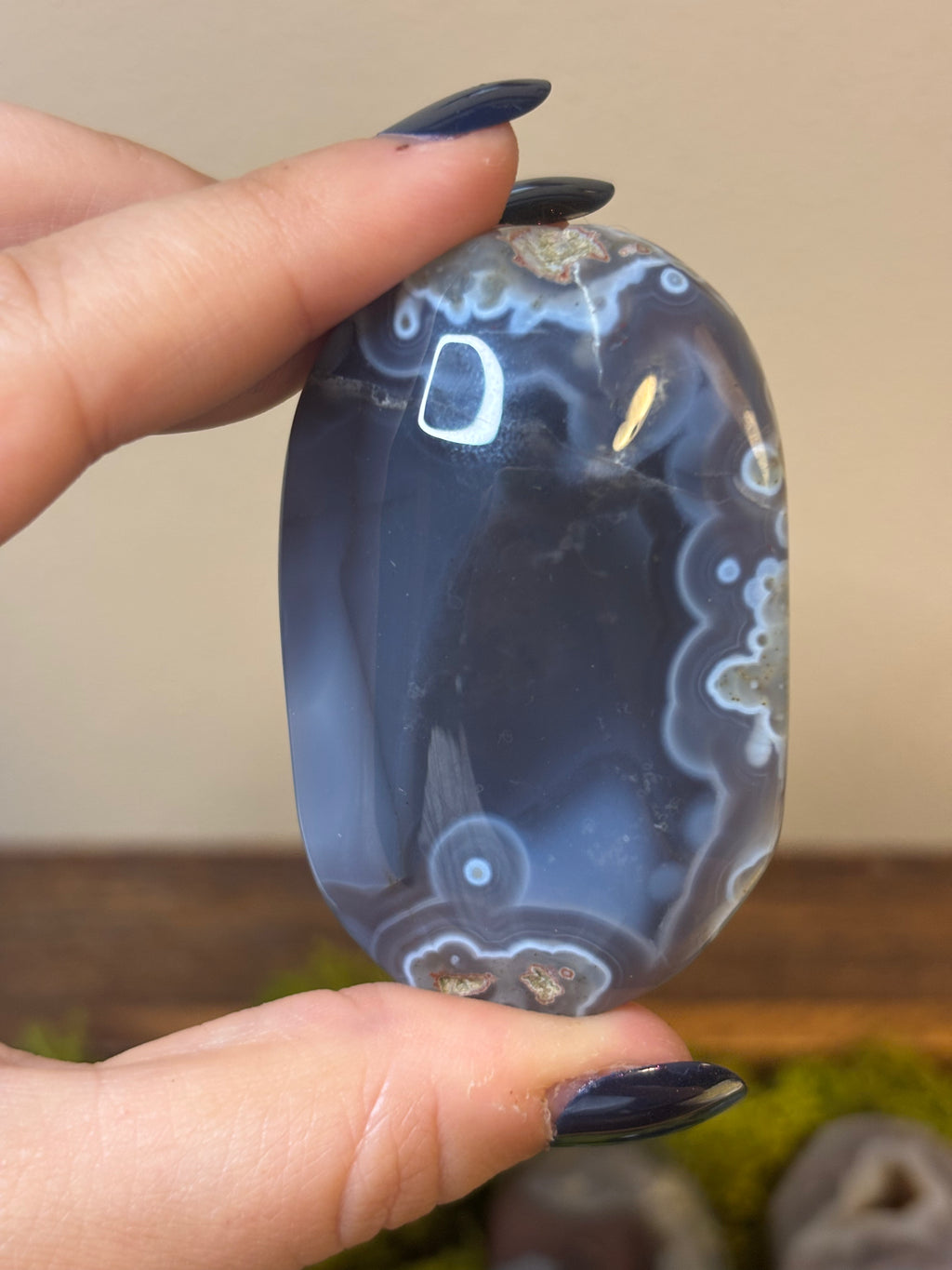 Swazi Agate large palm stones