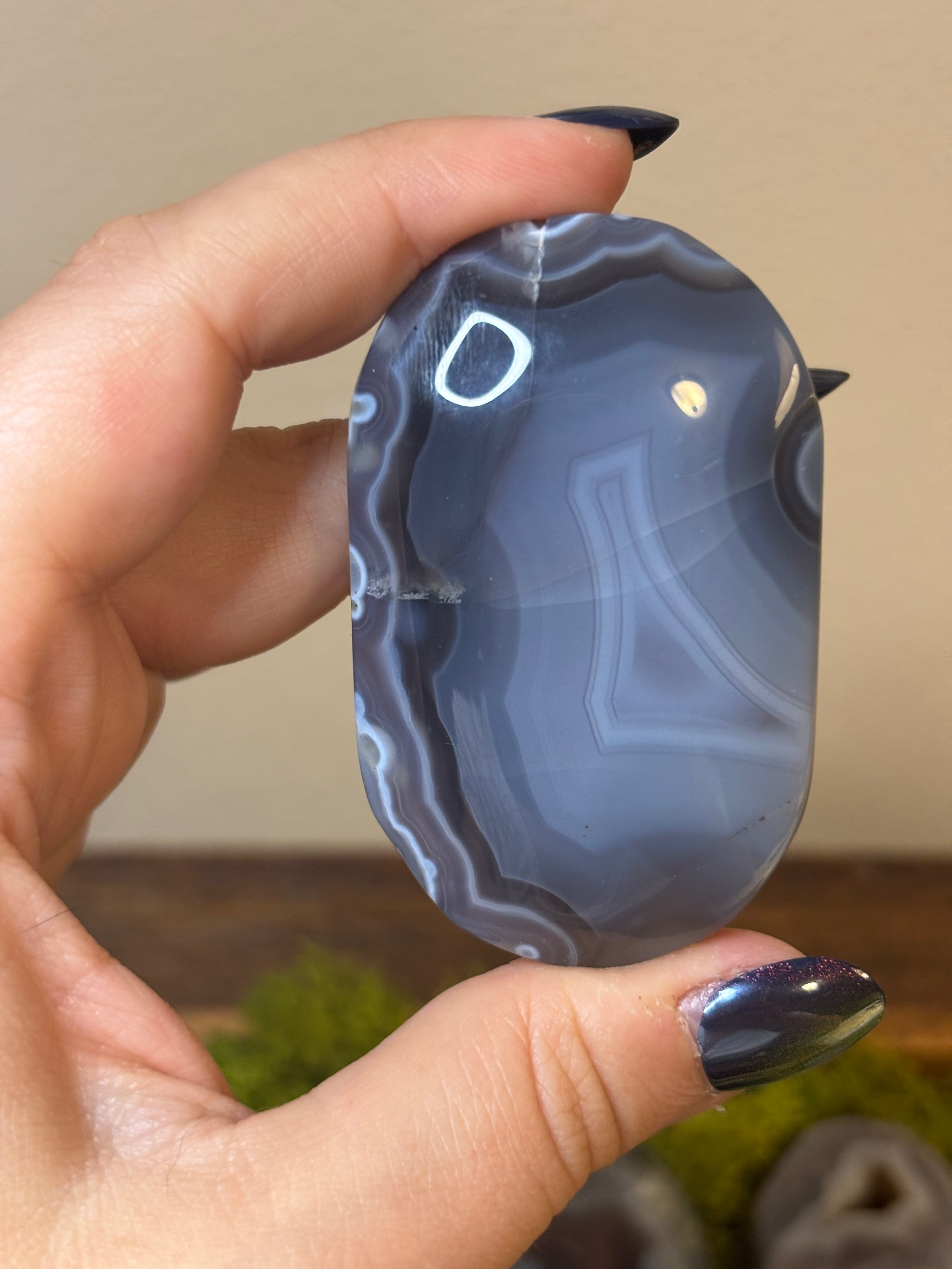 Swazi Agate large palm stones