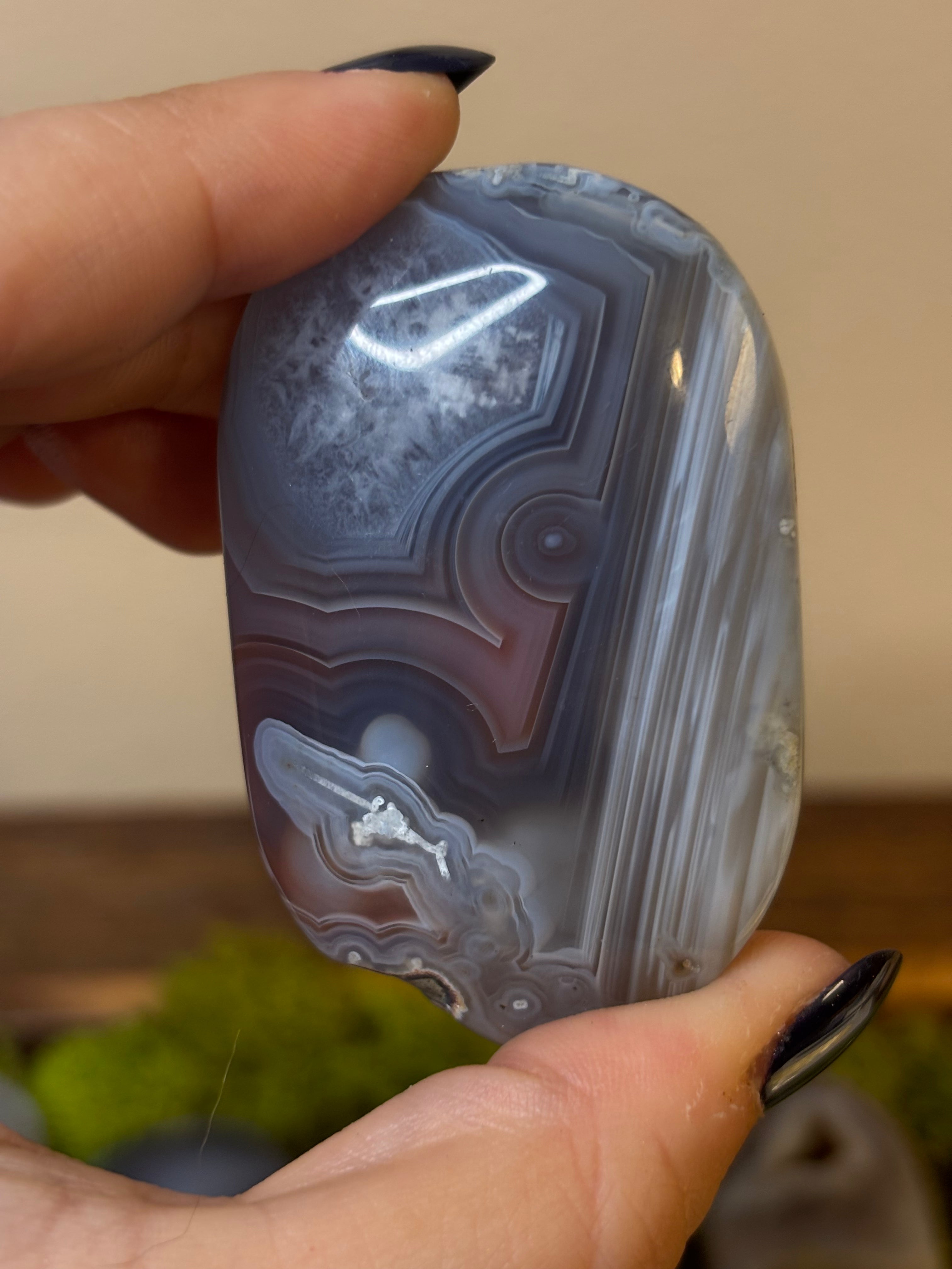 Swazi Agate large palm stones