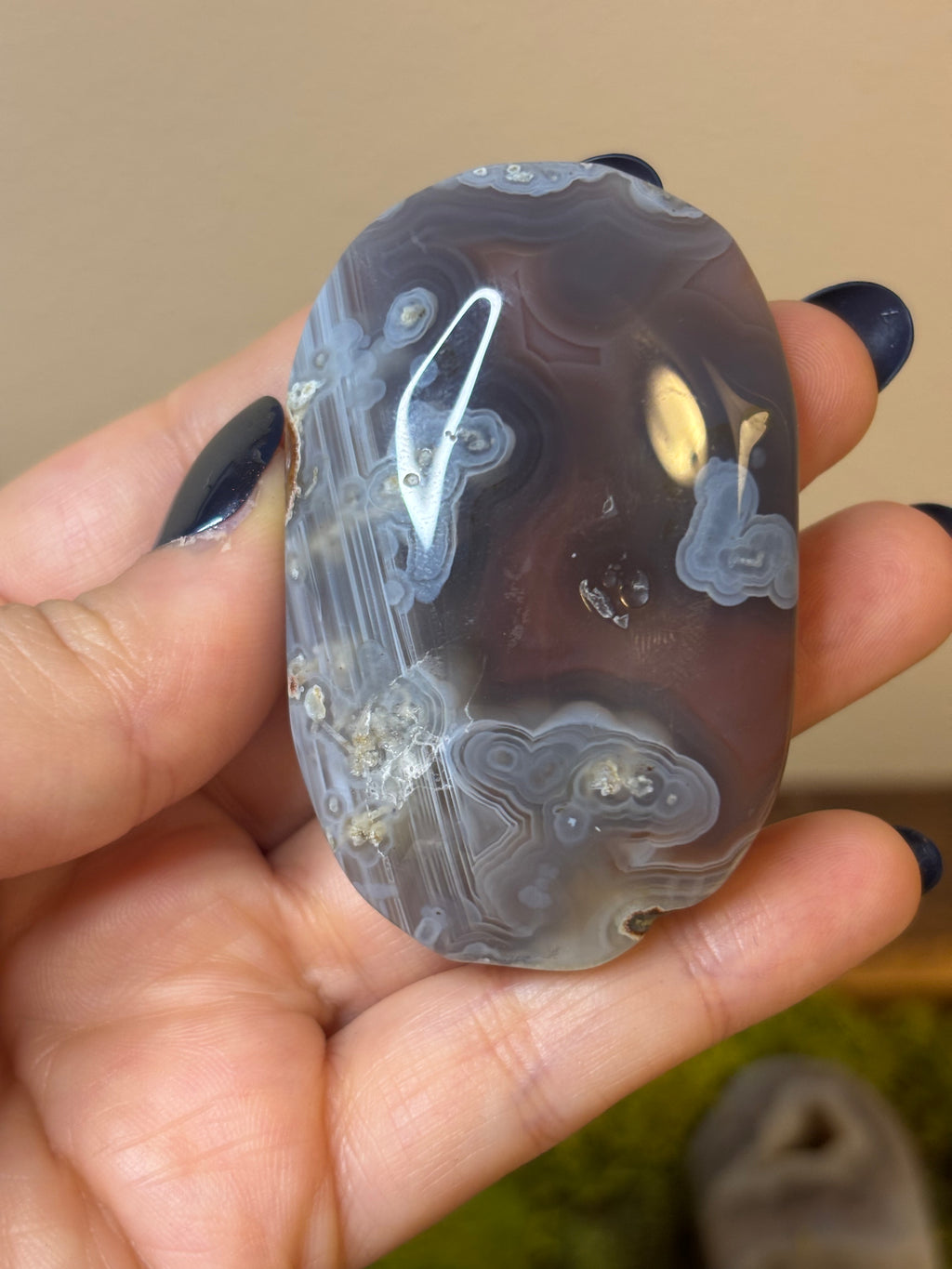 Swazi Agate large palm stones