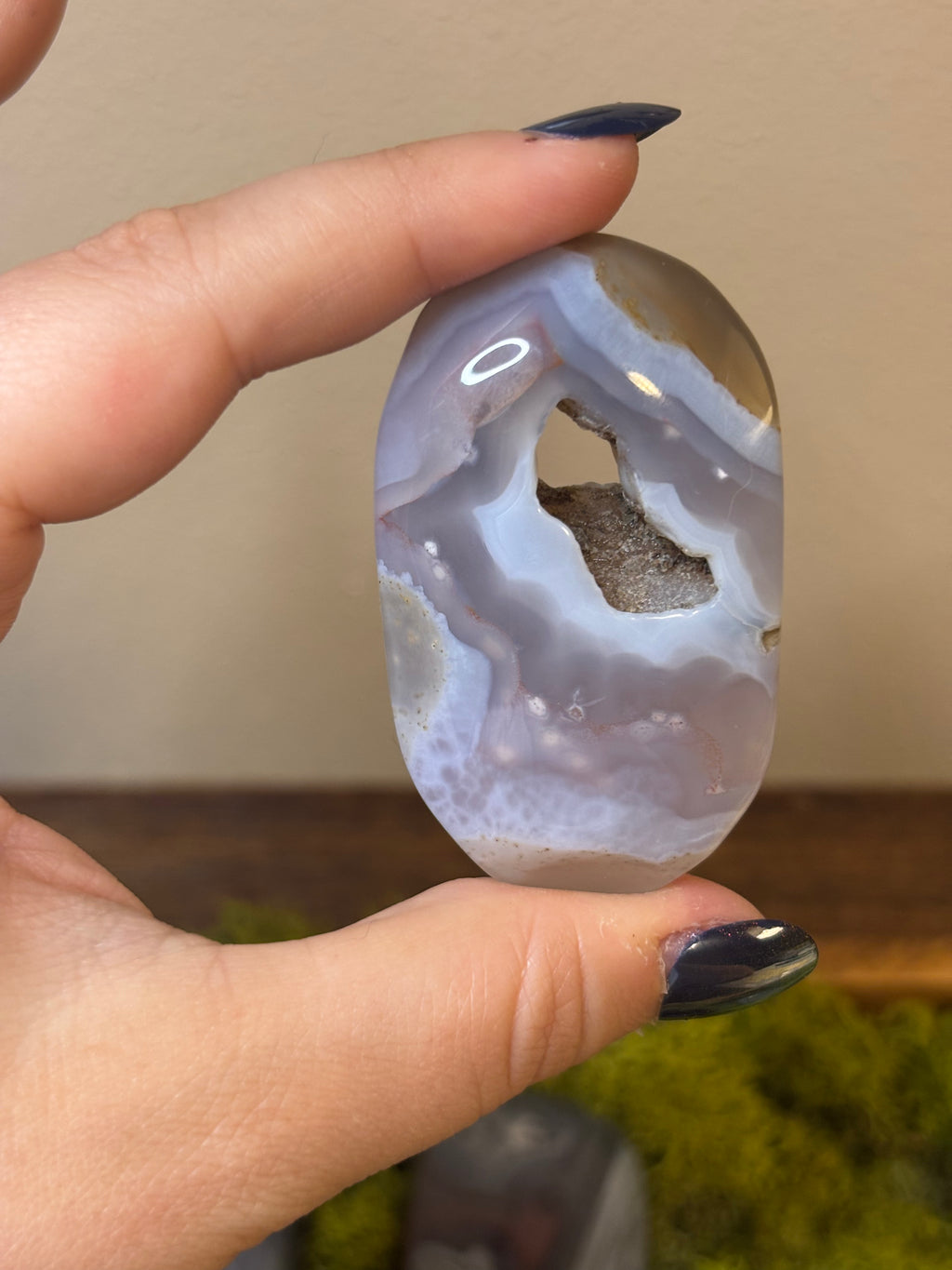 Swazi Agate large palm stones