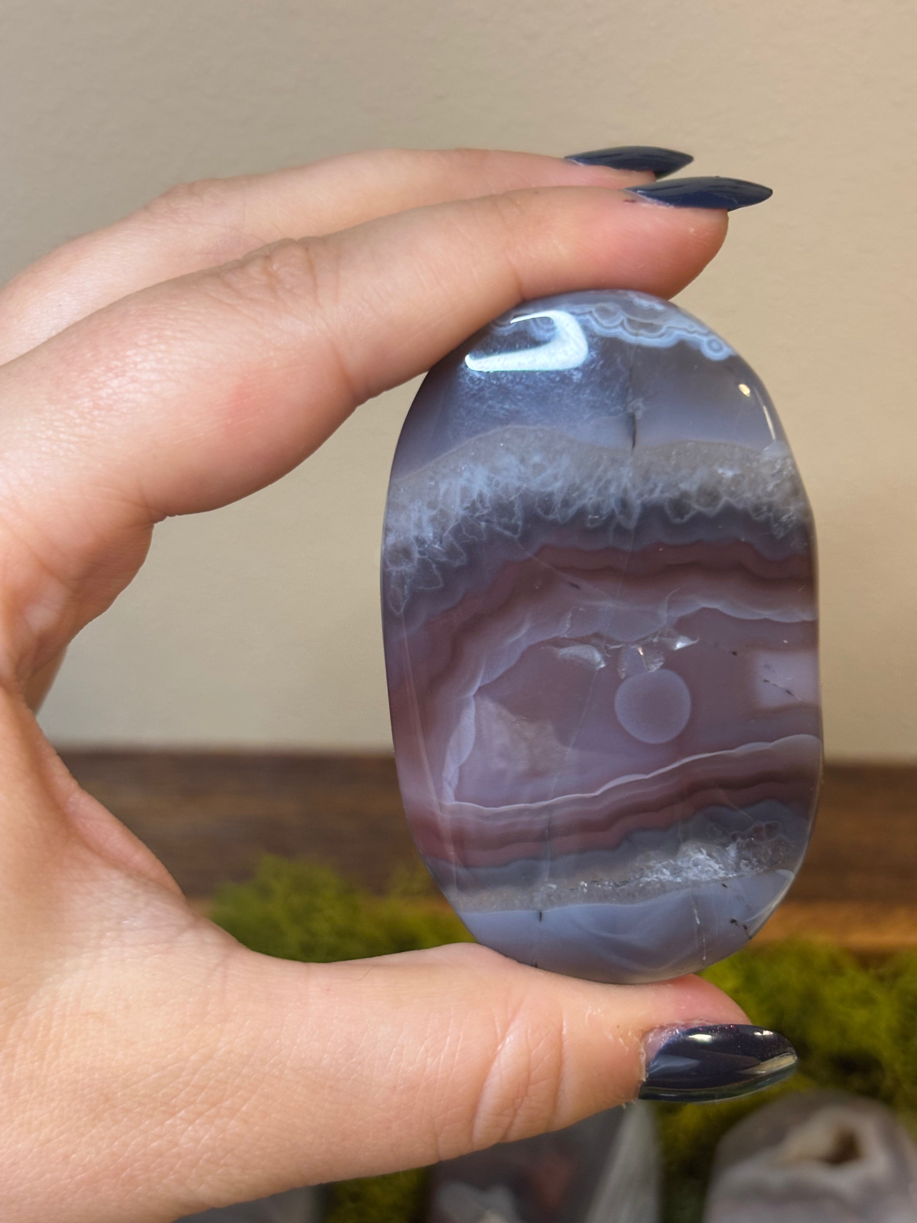 Swazi Agate large palm stones