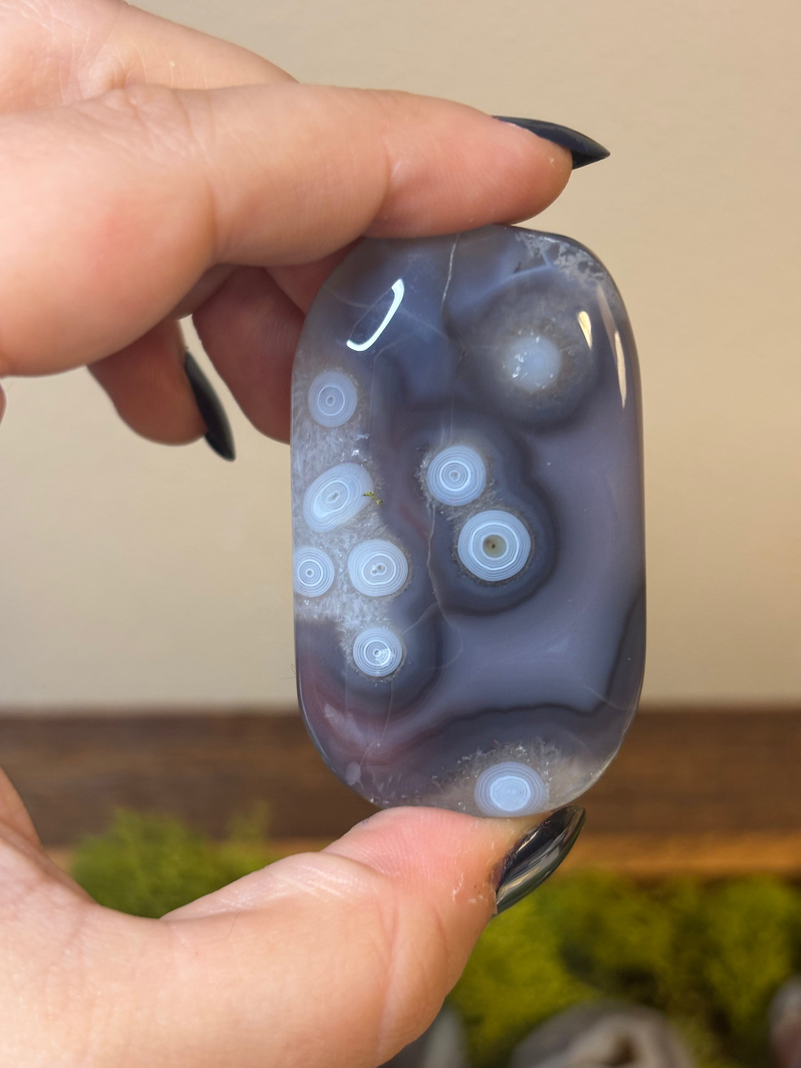 Swazi Agate large palm stones