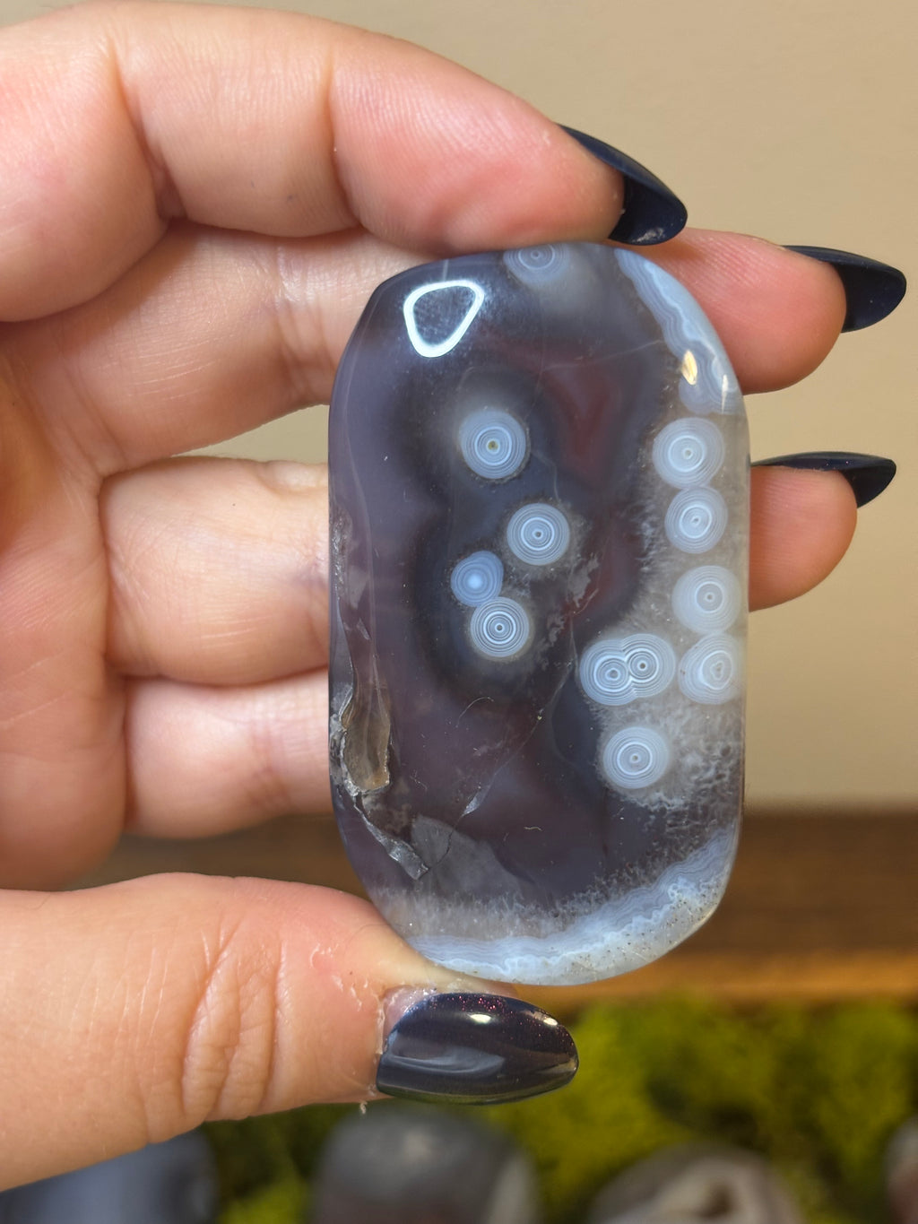 Swazi Agate large palm stones