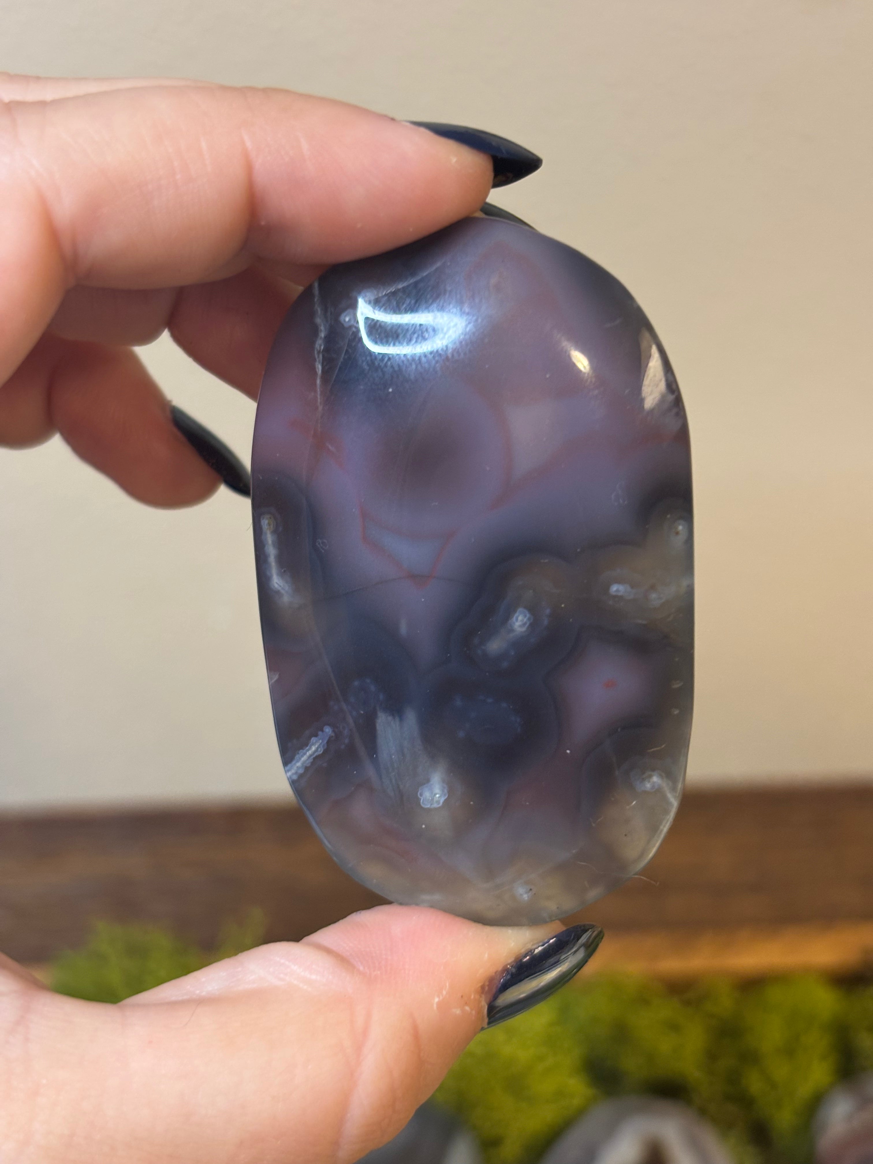 Swazi Agate large palm stones