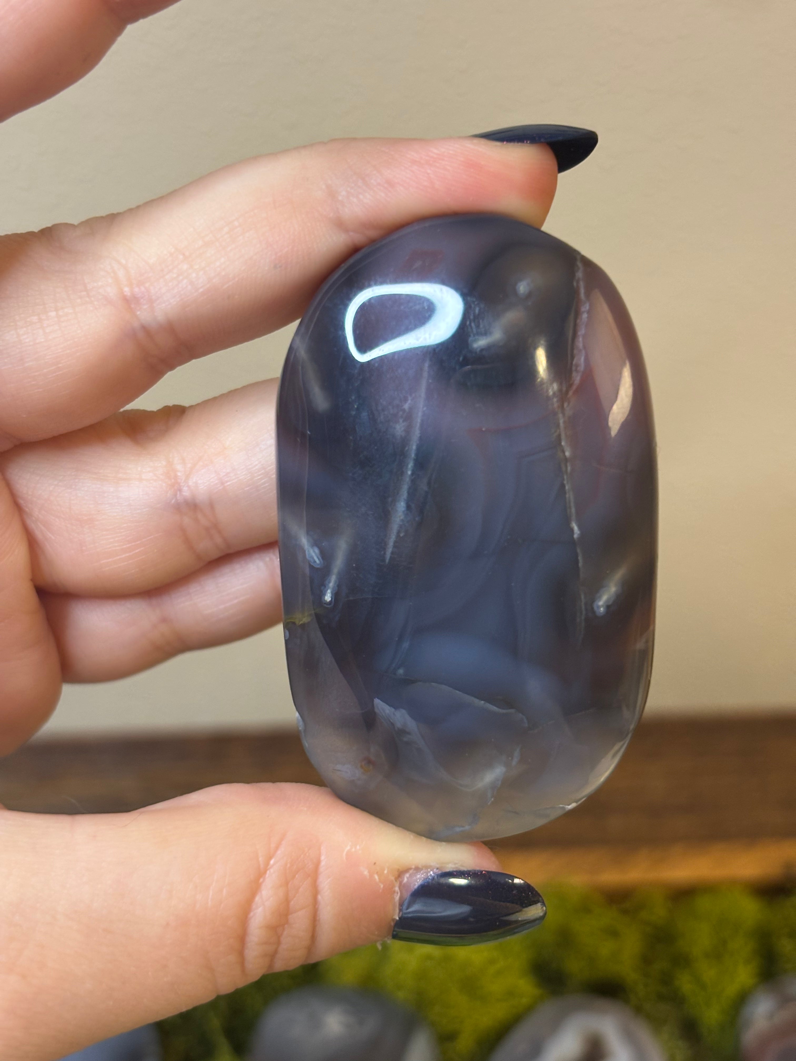 Swazi Agate large palm stones