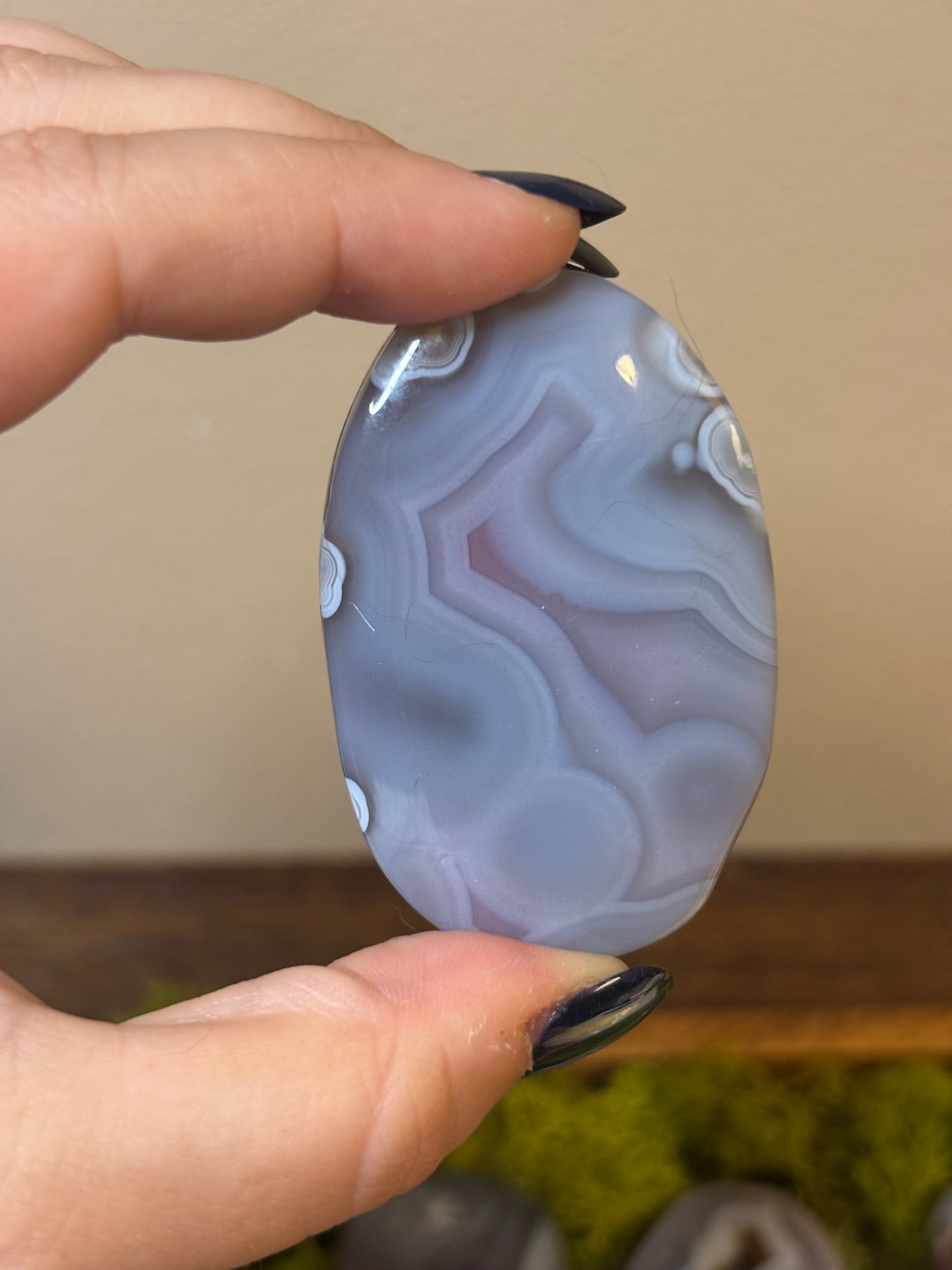 Swazi Agate large palm stones
