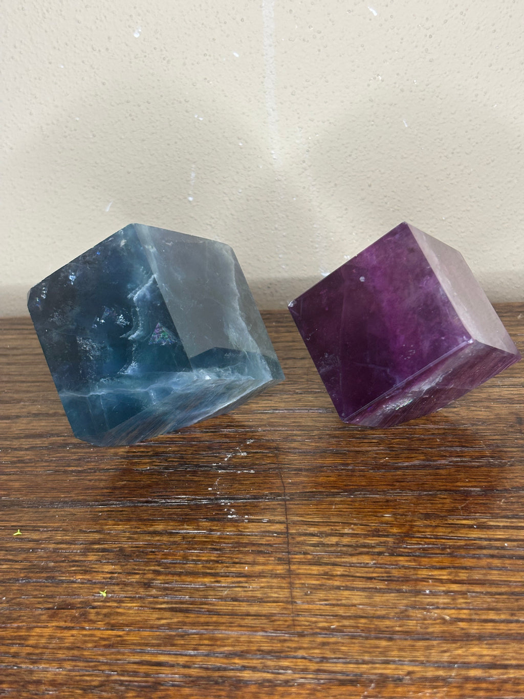 Fluorite floating cube