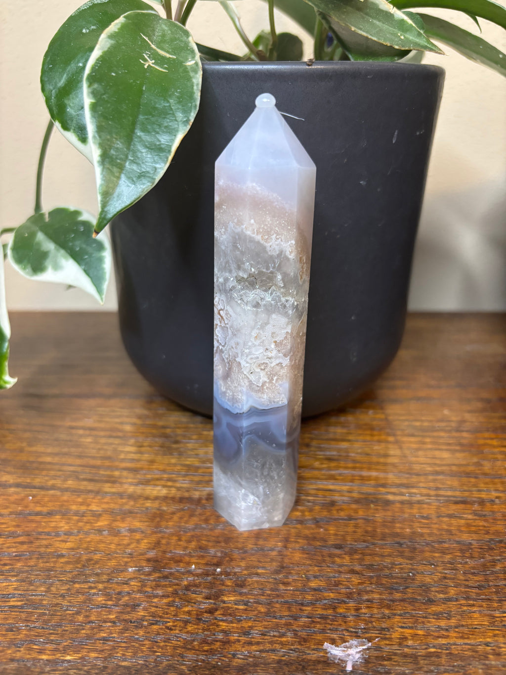Drusy Agate tower