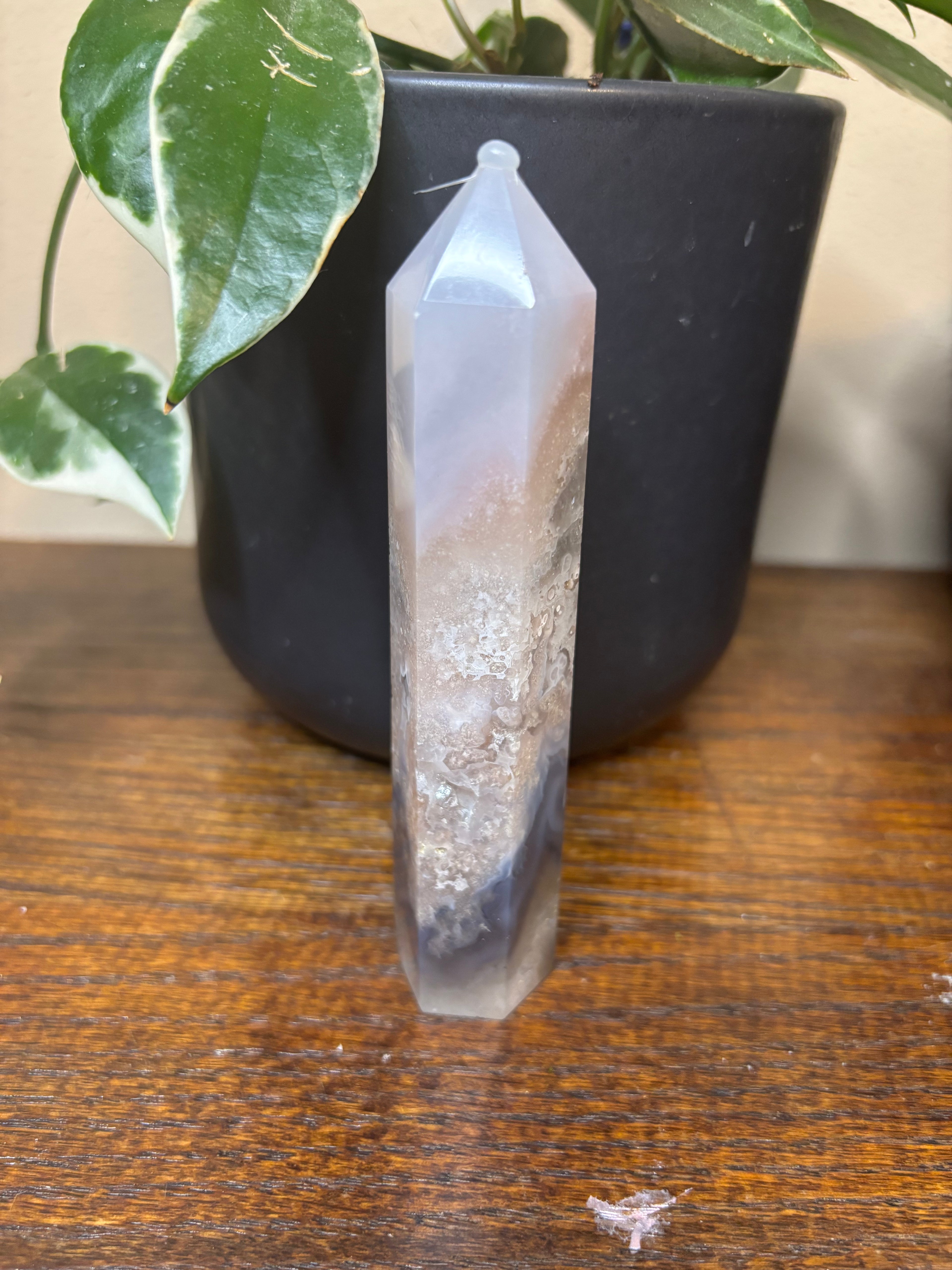 Drusy Agate tower