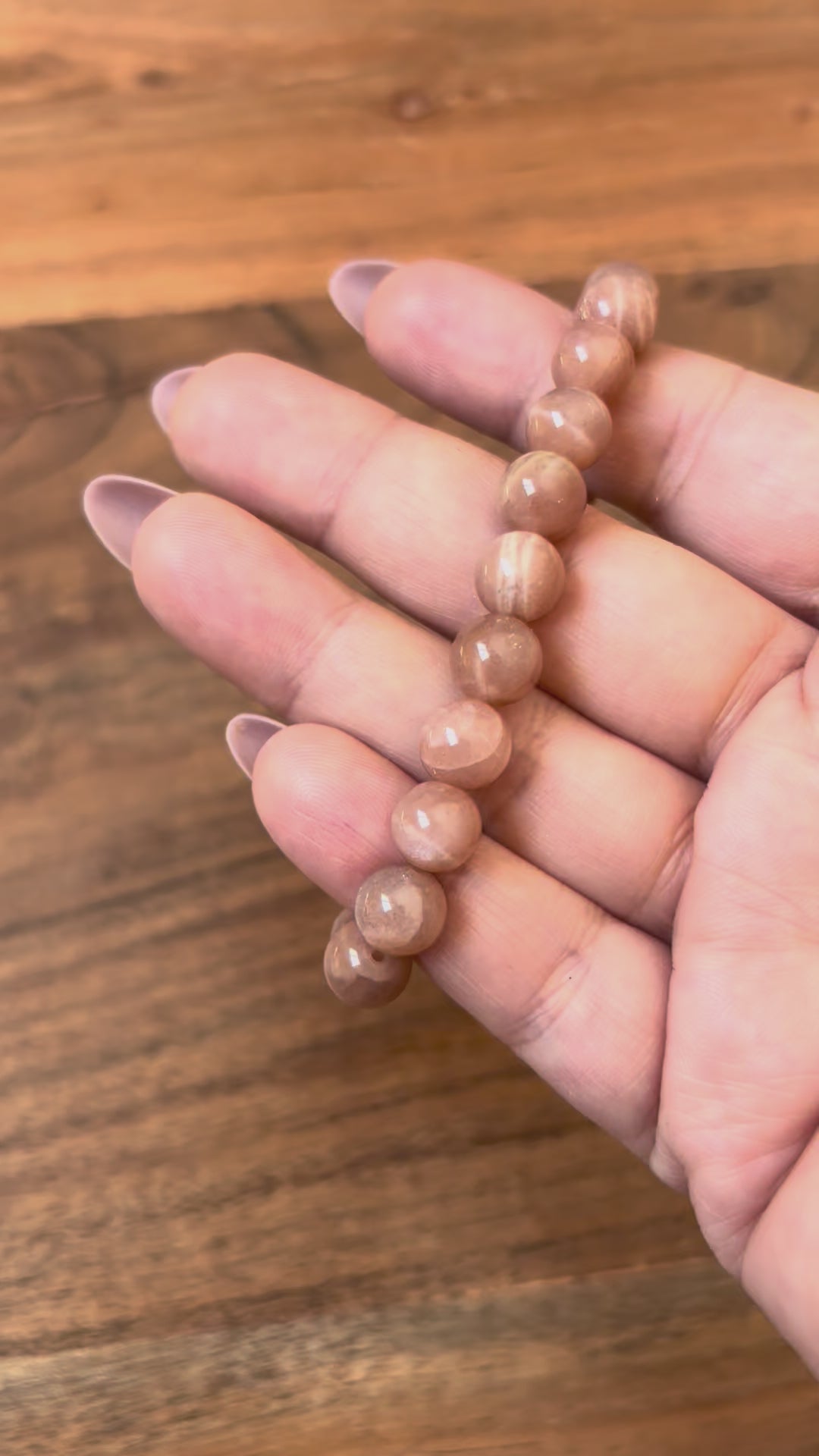 Bracelet - Peach Moonstone