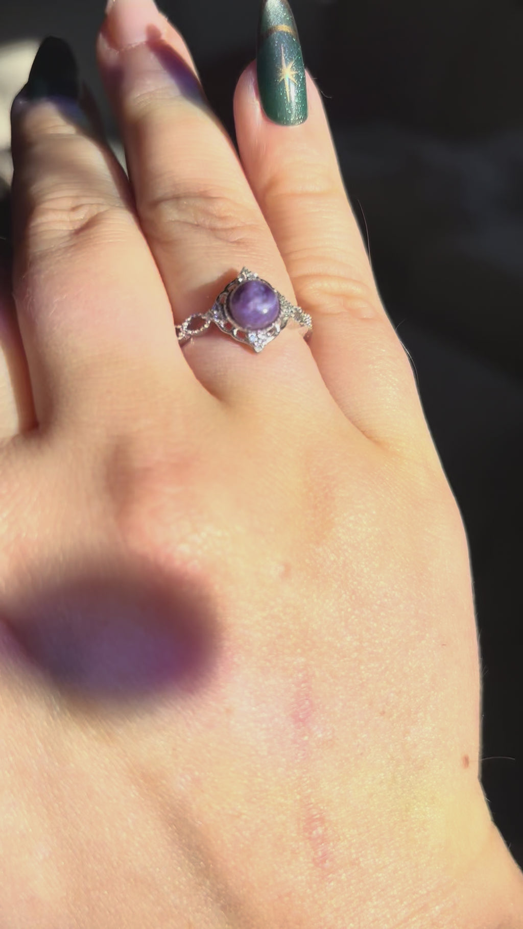 Ring - charoite