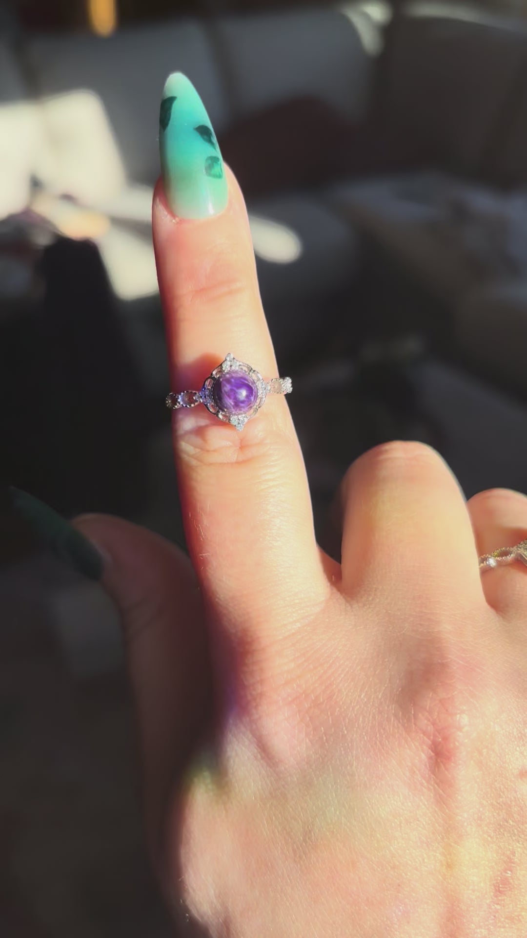 Ring - charoite